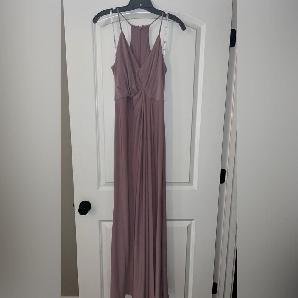David’s Bridal Studio, size 4, bridesmaid dress in dusty rose color